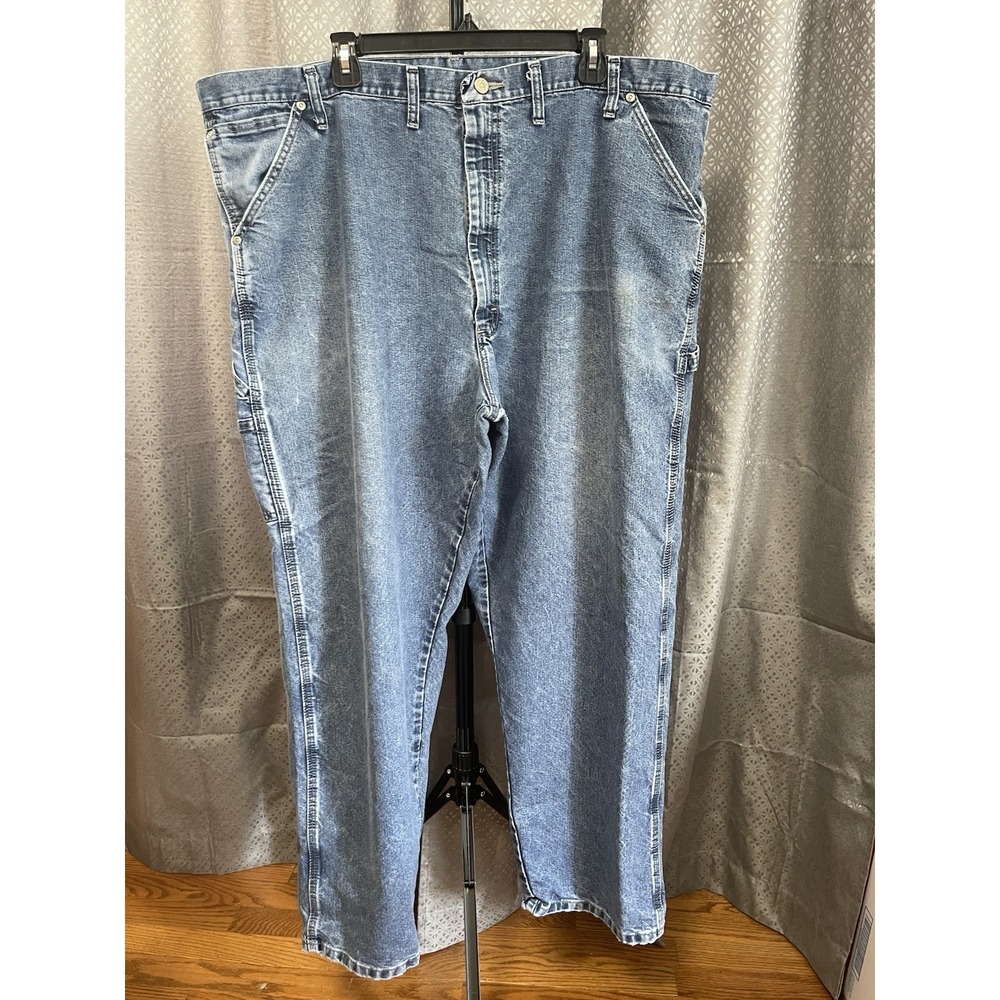 Wrangler Men's 46 x 30 Carpenter Denim Blue Jeans 94LSWDV